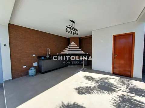 Área gourmet com parede de tijolinho e bancada planejada — Casa cód. 11414, Vila Barth