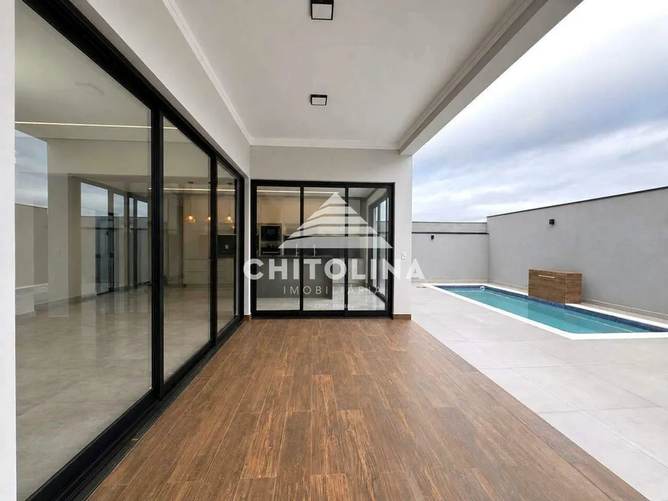 Deck da piscina junto ao espaço gourmet — Casa cód. 11623, Terras de Santo Antônio