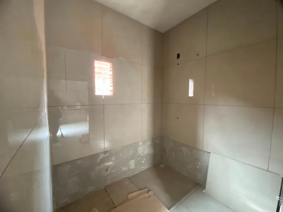 Banheiro da suíte em fase de acabamento — Casa cód. 11836, Vila Progresso